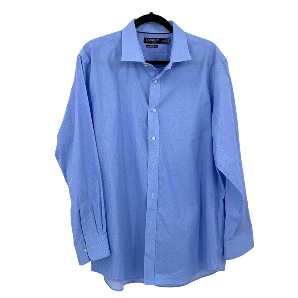 Ralph Lauren Black Label Slim Stretch Dress Shirt Size 17.5